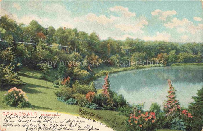 Grunewald Wilmersdorf BERLIN Hubertussee Panorama