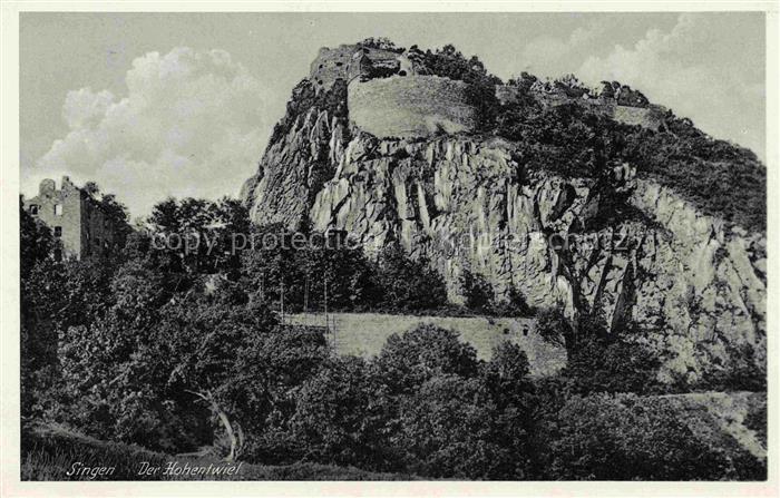 Hohentwiel Singen BW Festungsruine