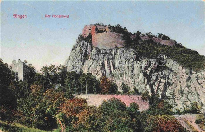 Hohentwiel Singen BW mit Festungsruine