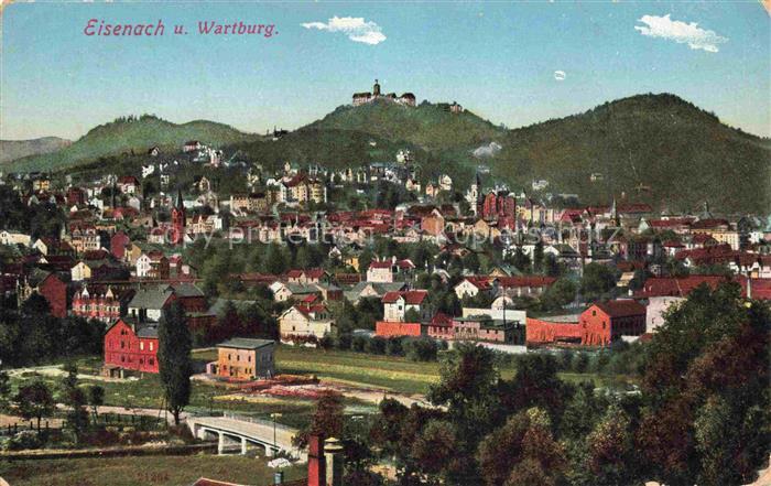 EISENACH Thueringen Panorama mit Wartburg