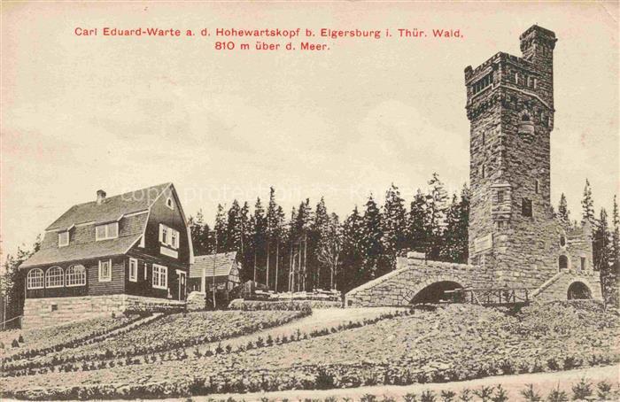 Elgersburg Carl Eduard Warte auf dem Hohewartskopf