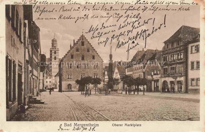 BAD MERGENTHEIM Oberer Marktplatz