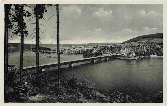 Saalburg Saale Thueringen Stausee der Saaletalsperre