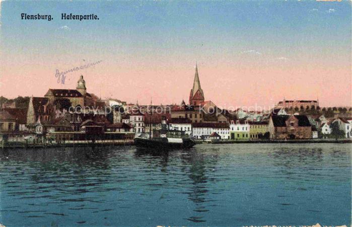 FLENSBURG  Flensborg Schleswig-Holstein Hafenpartie Feldpost