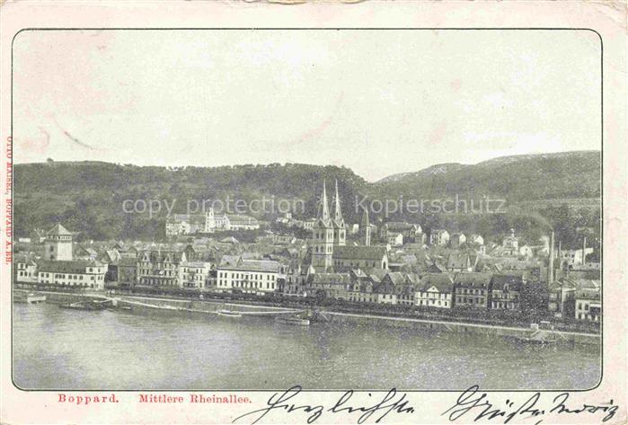 Boppard Rhein Rheinland-Pfalz Mittlere Rheinallee