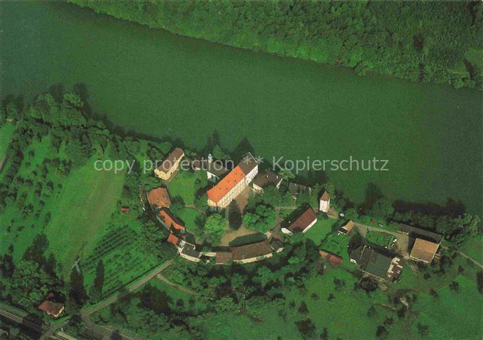 Rheinfelden Baden BW Fliegeraufnahme Schloss Beuggen am Rhein