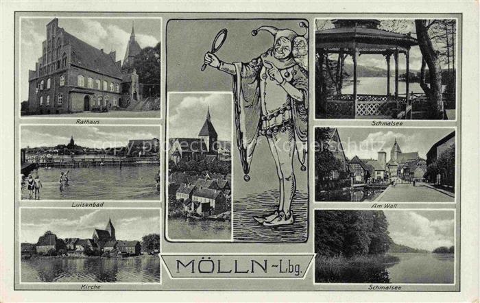 Moelln  Lauenburg Rathaus Luisenbad Freibad Kirche Schmalsee Pavillon Am Wall Ti