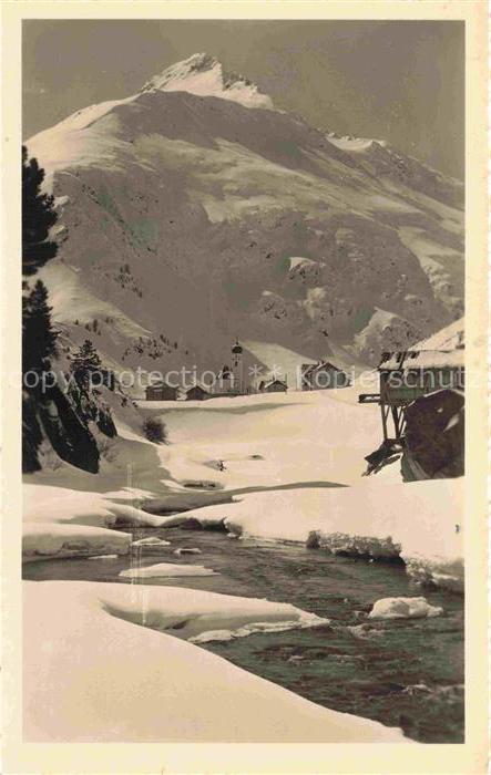 Vent  oetztal Tirol AT Bergdorf Winterpanorama oetztaler Alpen