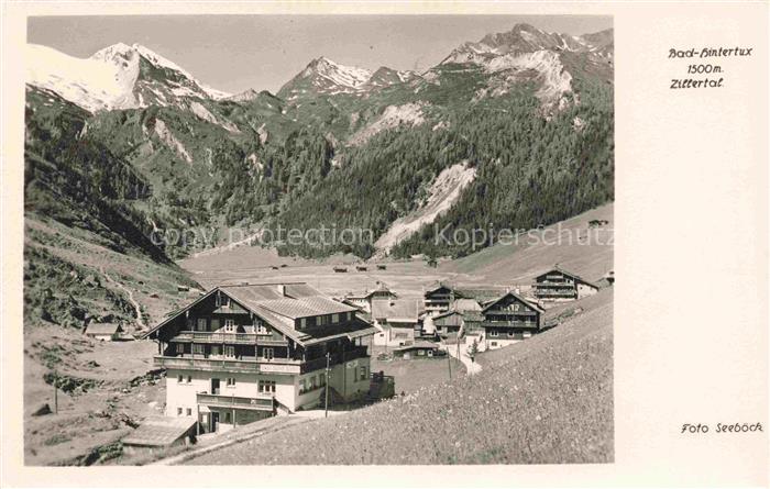 Bad Hintertux Tux Zillertal Tirol AT Hotel Badgasthof Zillertaler Alpen