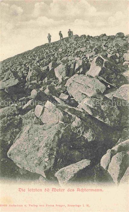 GOSLAR Harz Niedersachsen Die letzten 50 Meter des Achtermann