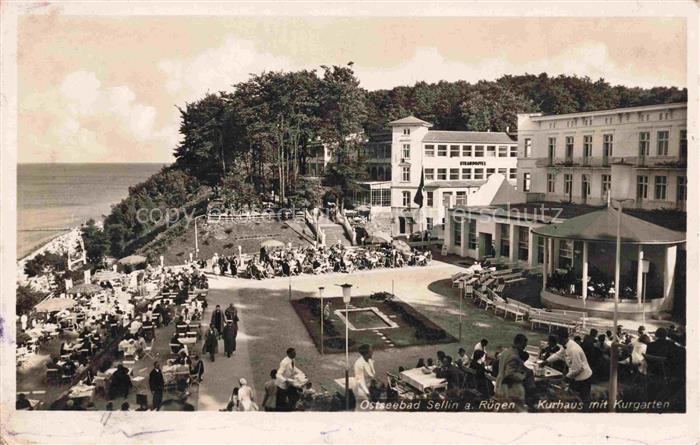 SELLIN  Ruegen Kurhaus mit Kurgarten