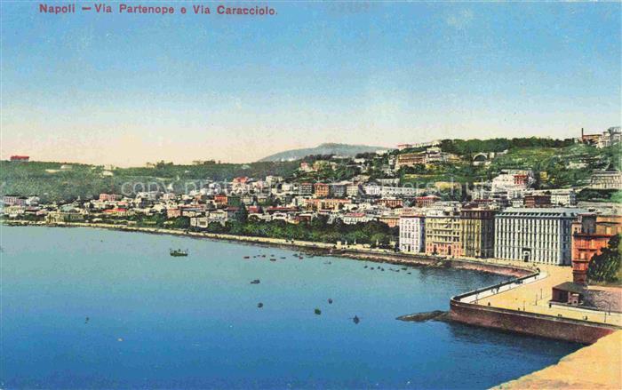 NAPOLI Neapel Naples IT Via Partenope e Via Caracciolo