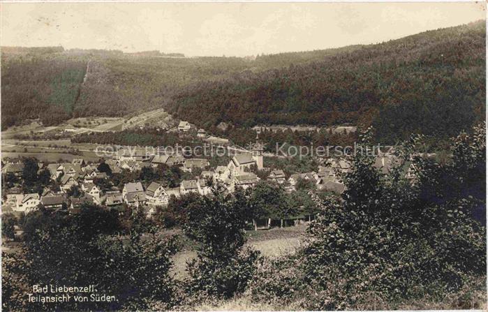 BAD LIEBENZELL Teilansicht Blick von Sueden