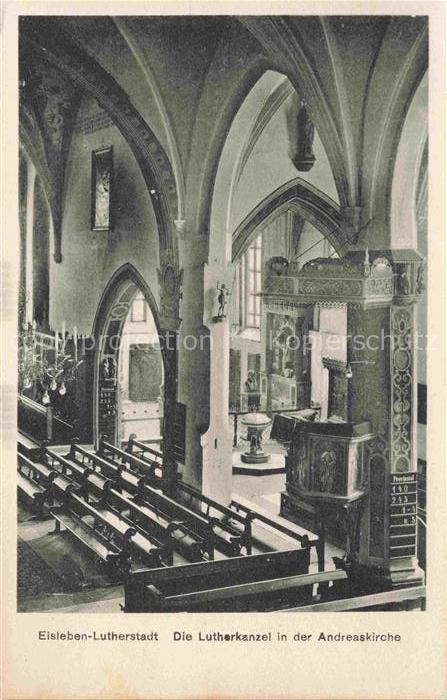 Eisleben Lutherkanzel in der Andreaskirche