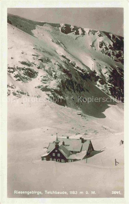 Karpacz Krummhuebel Riesengebirge PL Winterpanorama Teichbaude