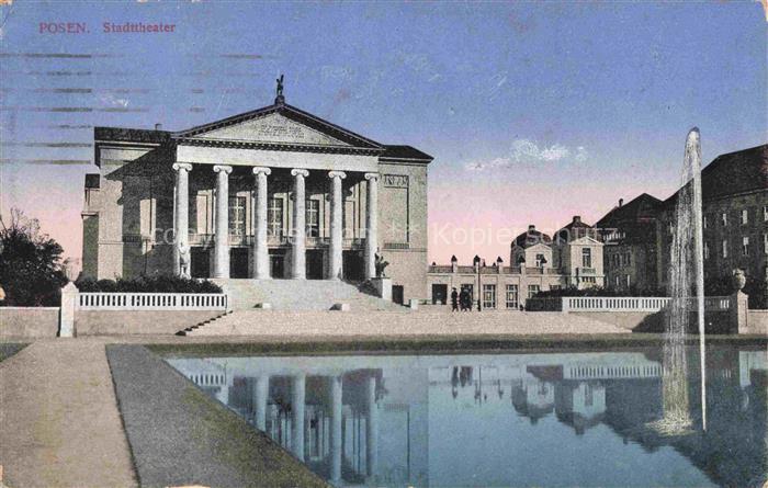 Posen  POZNAN PL Stadttheater Feldpost
