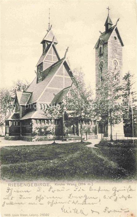 Brueckenberg Krummhuebel Riesengebirge PL Kirche Wang