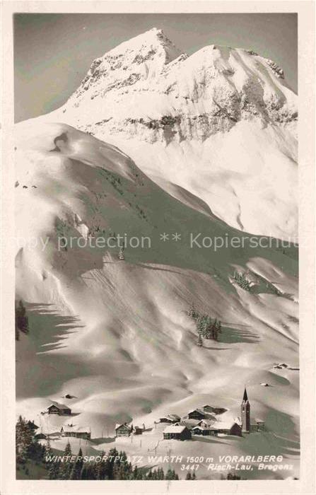 Warth Arlberg Vorarlberg AT Panorama Wintersportplatz Alpen