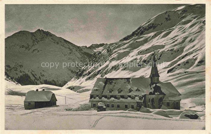 St Christoph Arlberg Tirol AT Hospiz auf dem Arlberg Winter im Hochgebirge
