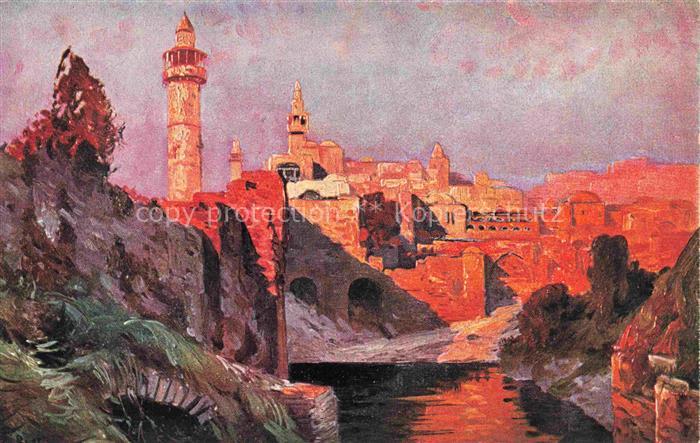 Bethesda Israel Der Teich von Bethesda Kuenstlerkarte