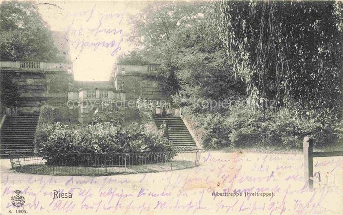 Riesa Sachsen Alberttreppe Freitreppe