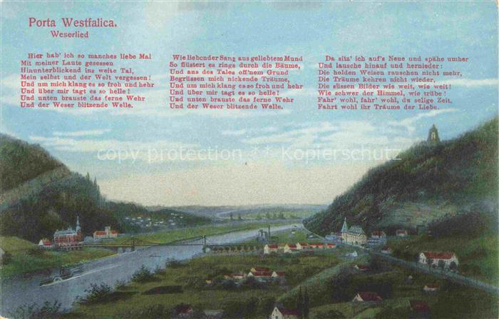 PORTA WESTFALICA NRW Panorama Weserlied