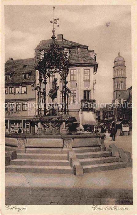 GoeTTINGEN  Niedersachsen Gaenselieselbrunnen