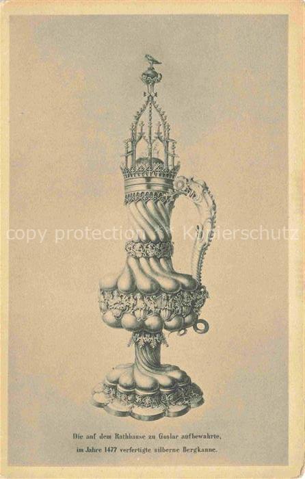 GOSLAR Harz Niedersachsen Silberne Bergkanne 15. Jhdt.
