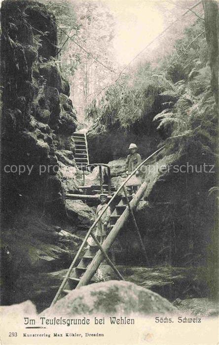 Wehlen Sachsen Partie im Teufelsgrunde