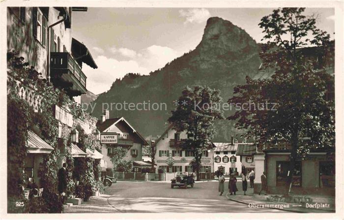 OBERAMMERGAU Bayern Dorfplatz