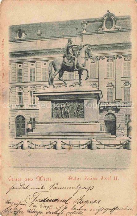 WIEN AT Denkmal Statue Kaiser Josef II Reiterstandbild