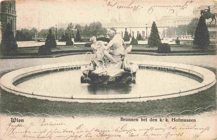 WIEN AT Brunnen bei den Hofmuseen