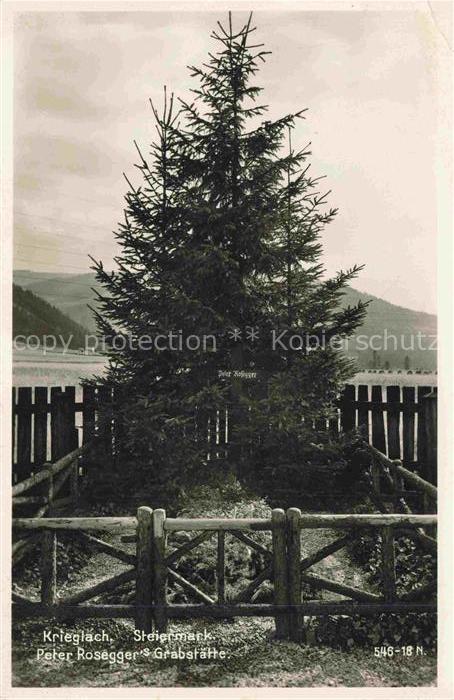 Krieglach Muerzzuschlag Steiermark AT Peter Roseggers Grabstaette