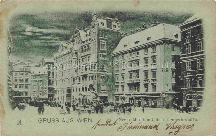 WIEN AT Neuer Markt mit dem Donnerbrunnen