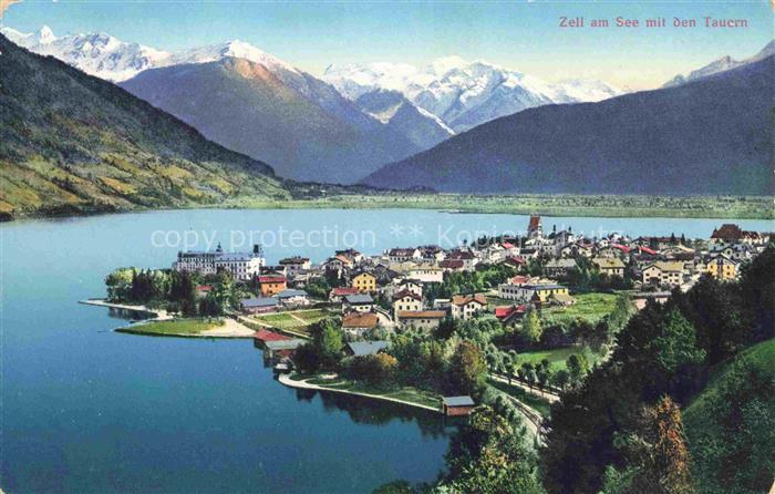 Zell See AT Panorama Blick gegen Hohe Tauern