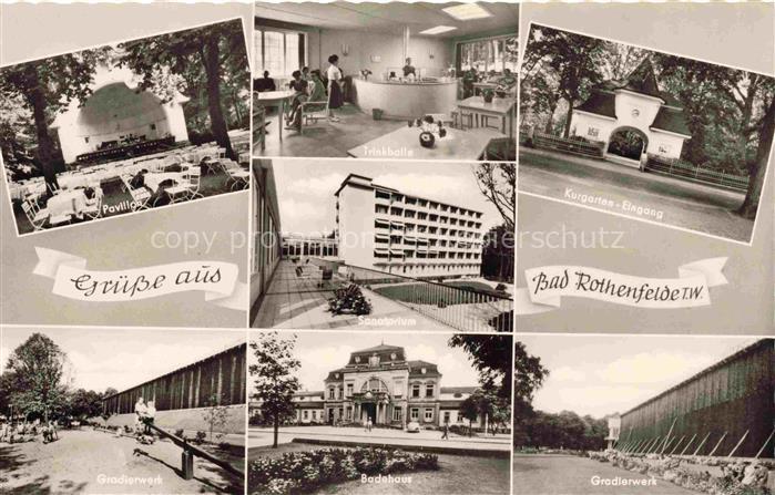 Bad Rothenfelde Osnabrueck Konzertpavillon Trinkhalle Sanatorium Kurgarten Gradi