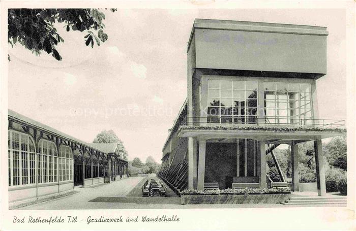 Bad Rothenfelde Osnabrueck Gradierwerk und Wandelhalle