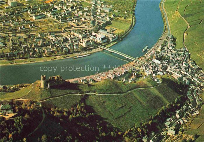 BERNKASTEL-KUES Berncastel Panorama Jugendherberge und Burgruine Landshut