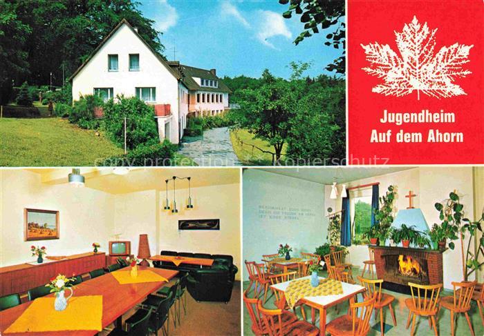 Wiblingwerde Jugendheim Auf dem Ahorn Gastraum Kamin