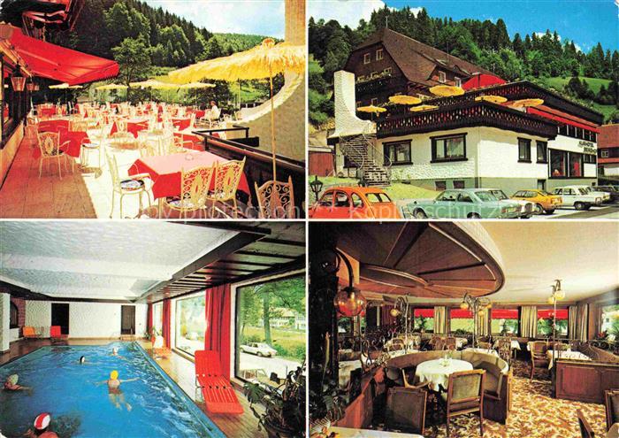 Schoenmuenzach Baiersbronn Kurhotel Berghof im Schwarzwald Restaurant Terrasse H