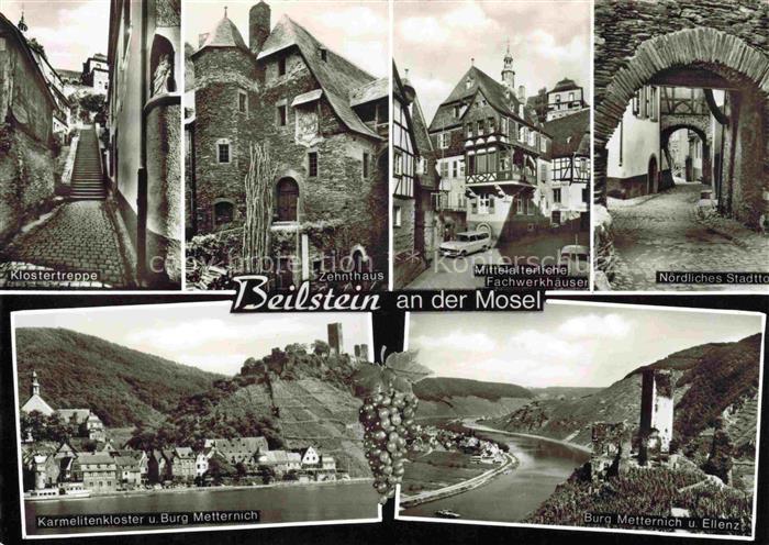 Beilstein Mosel Klostertreppe Zehnthaus Mittelalterliche Fachwerkhaeuser Stadtto