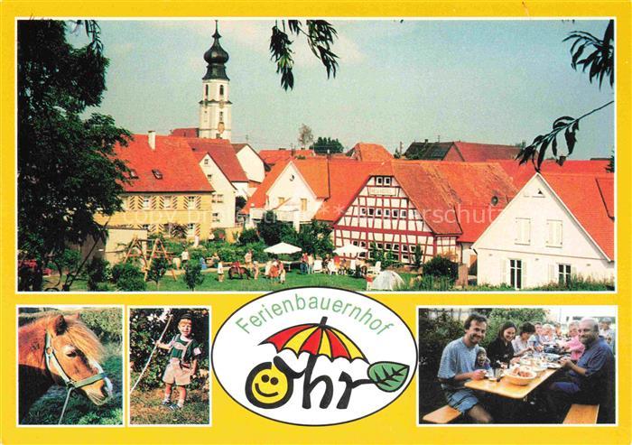 Colmberg Ansicht mit Kirche Ferienbauernhof Ohn Pony