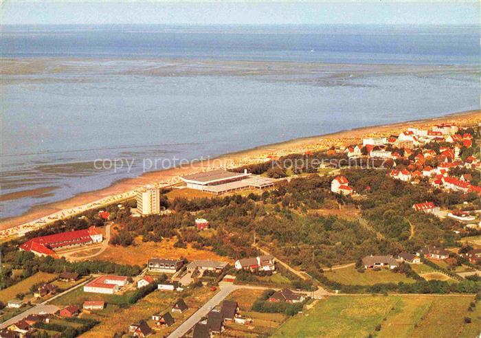 Duhnen Cuxhaven Panorama Nordseeheilbad Meerwasserwellenschwimmbad