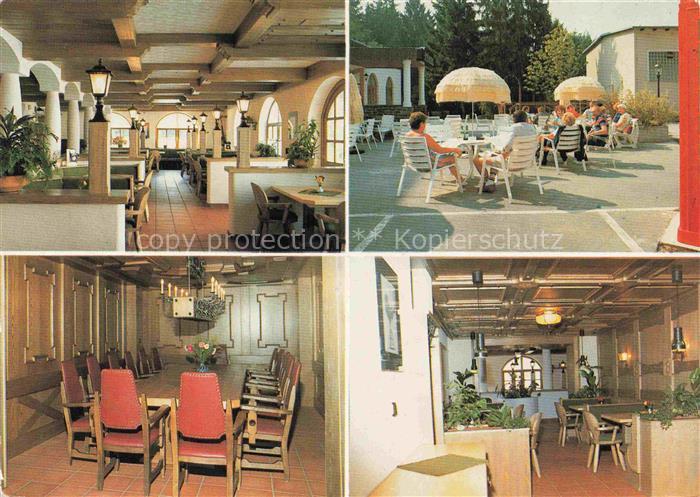 Cham Oberpfalz Bayerwald Kurklinik Speiserestaurant Stueberl Saal Terrasse