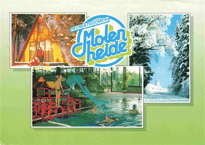 Helchteren Recreatiedomein Molenheide Hallenbad Bungalow Winterlandschaft