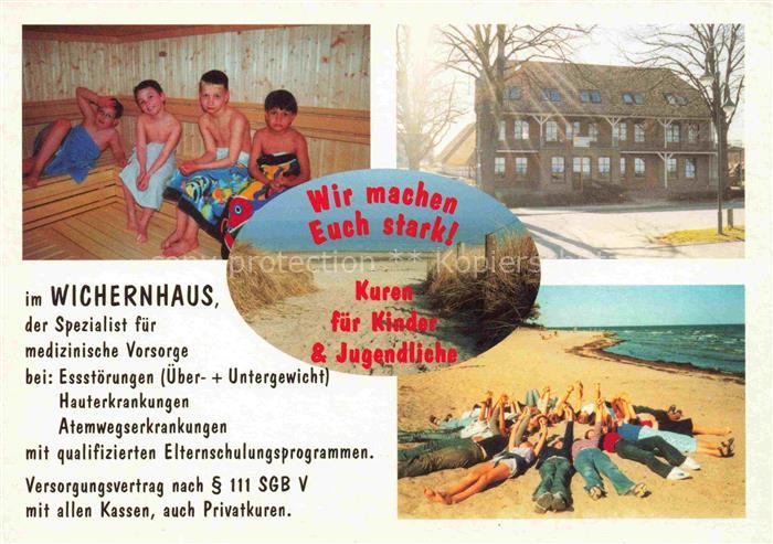 Boltenhagen Ostseebad Wichernhaus Kuren fuer Kinder und Jugendliche Strand Sauna