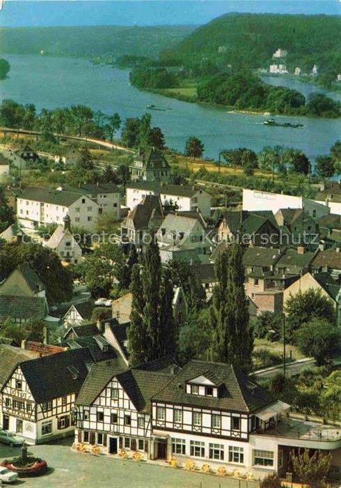 Rhoendorf Bad Honnef NRW Panorama Blick auf Rolandswerth Hotel Am Ziepchen