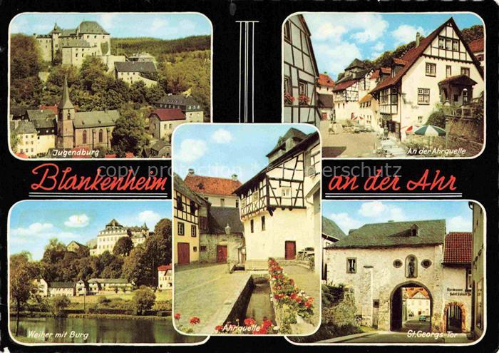 Blankenheim Ahr Jugendburg Ahrquelle Weiher Burg St. Georgs-Tor Altstadt