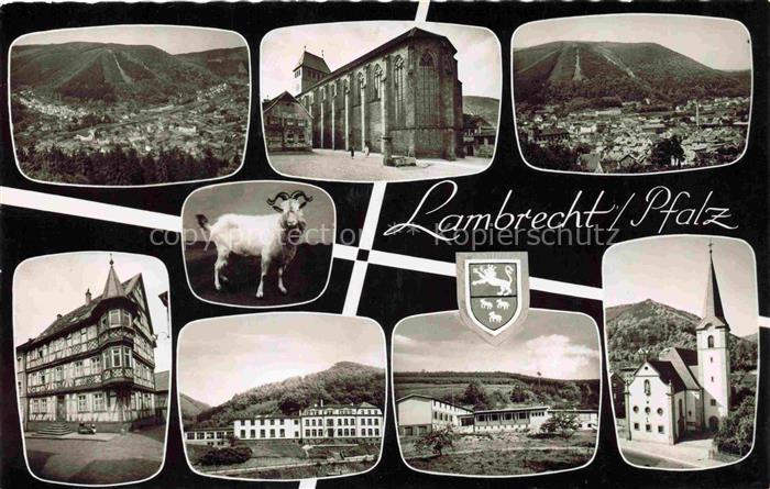 Lambrecht Rheinland-Pfalz Panorama Teilansichten Kirche