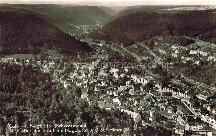 Calw Schwarzwald BW Stadtblick Nagoldtal Hirsau